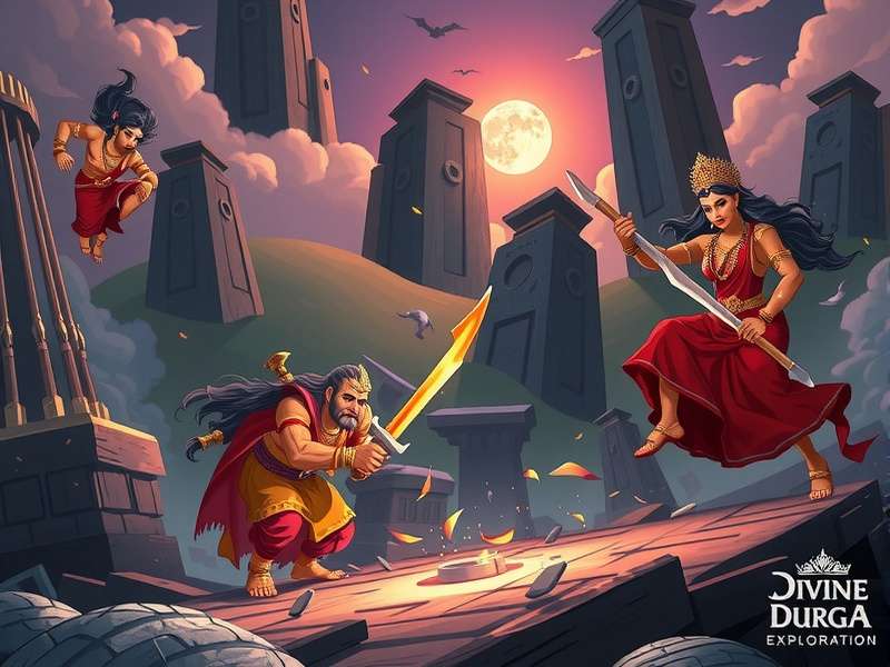 Divine Durga Exploration Game Banner