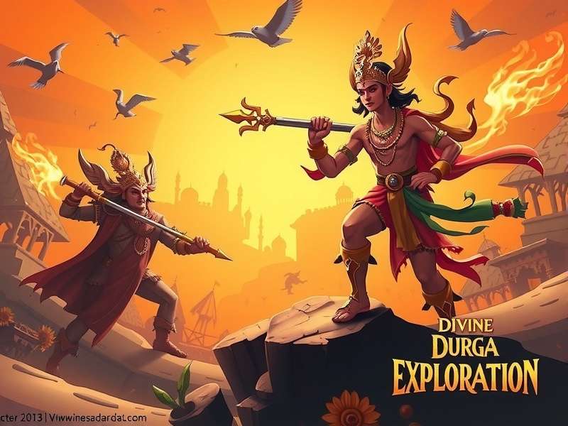 Divine Durga Exploration Combat Scene